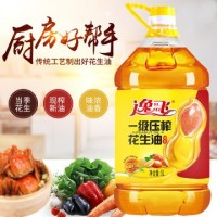 逸飛 5升物理壓榨香花生油食用油花生油批發(fā)價(jià)招代理加盟